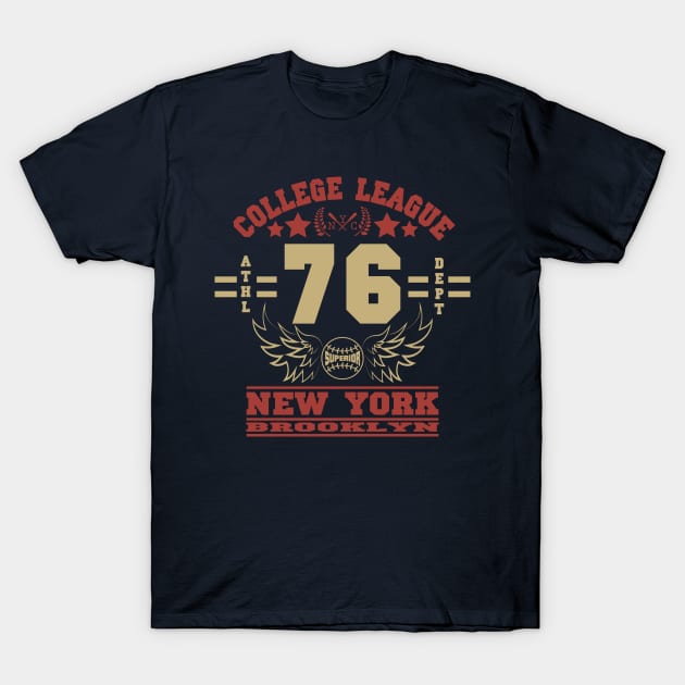 New York  Sports, 76. T-Shirt by lakokakr